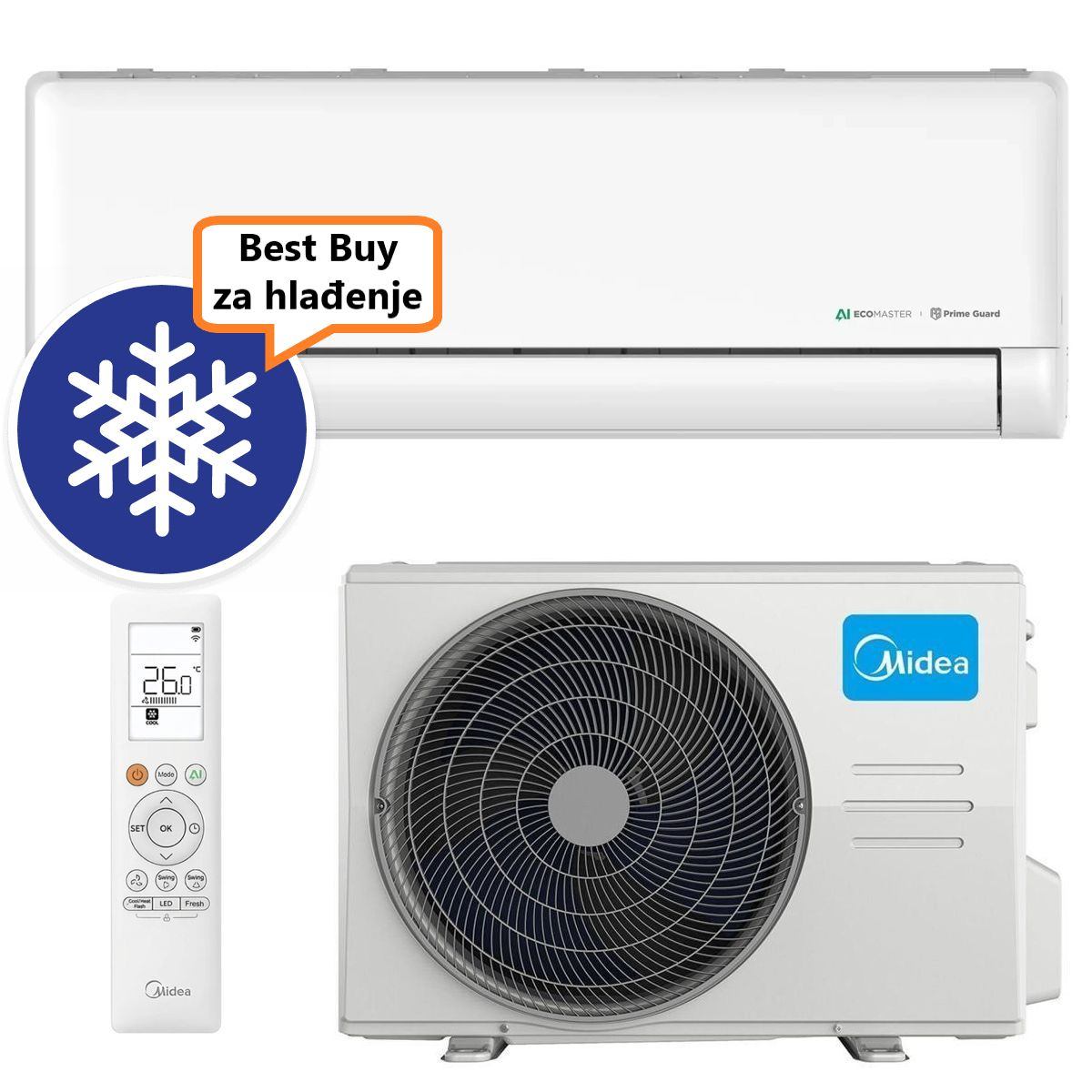 Midea Klima Uređaj 5,2Kw Ef-18Rd1-I / Mx3-18Rd1-Ef