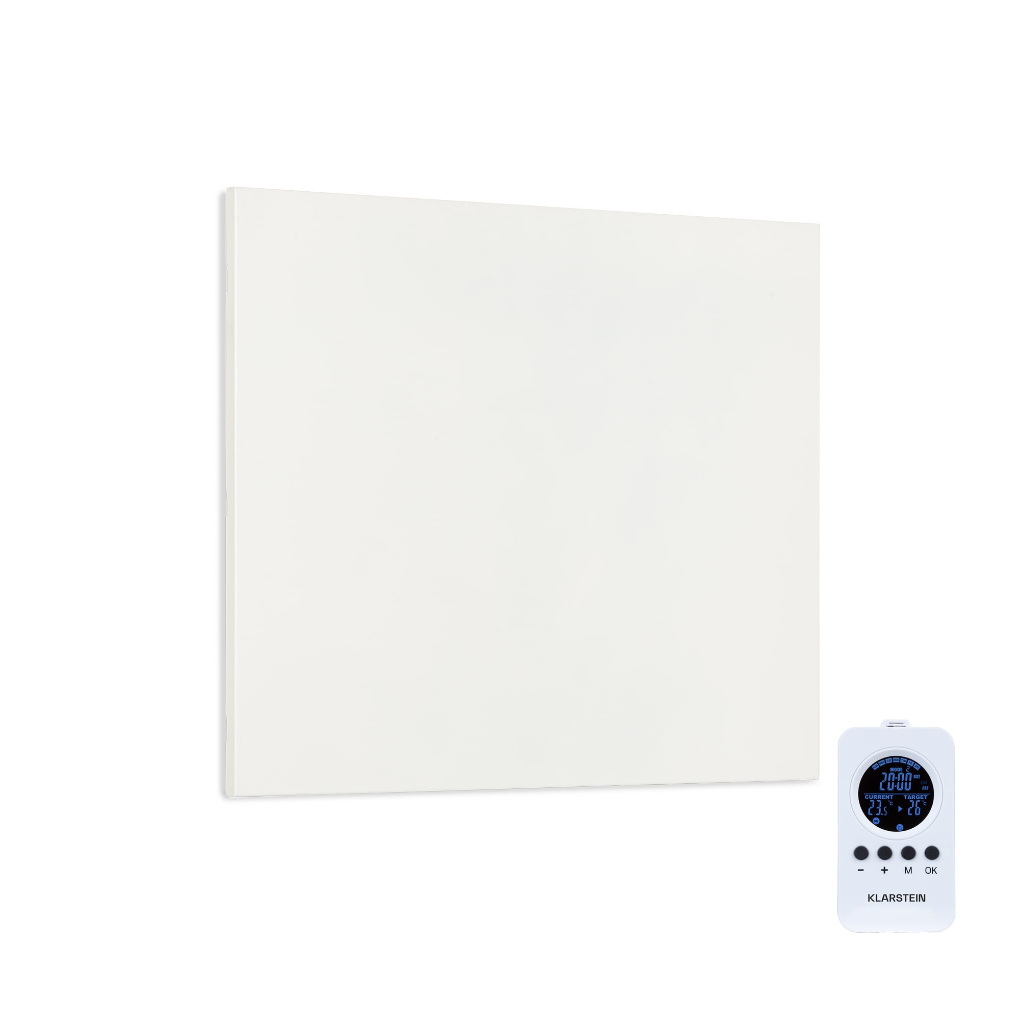 Klarstein Wonderwall Air Infinite, infracrveni grijač, 60 x 50 cm, 300 W, zidni, daljinski upravljač, bijeli