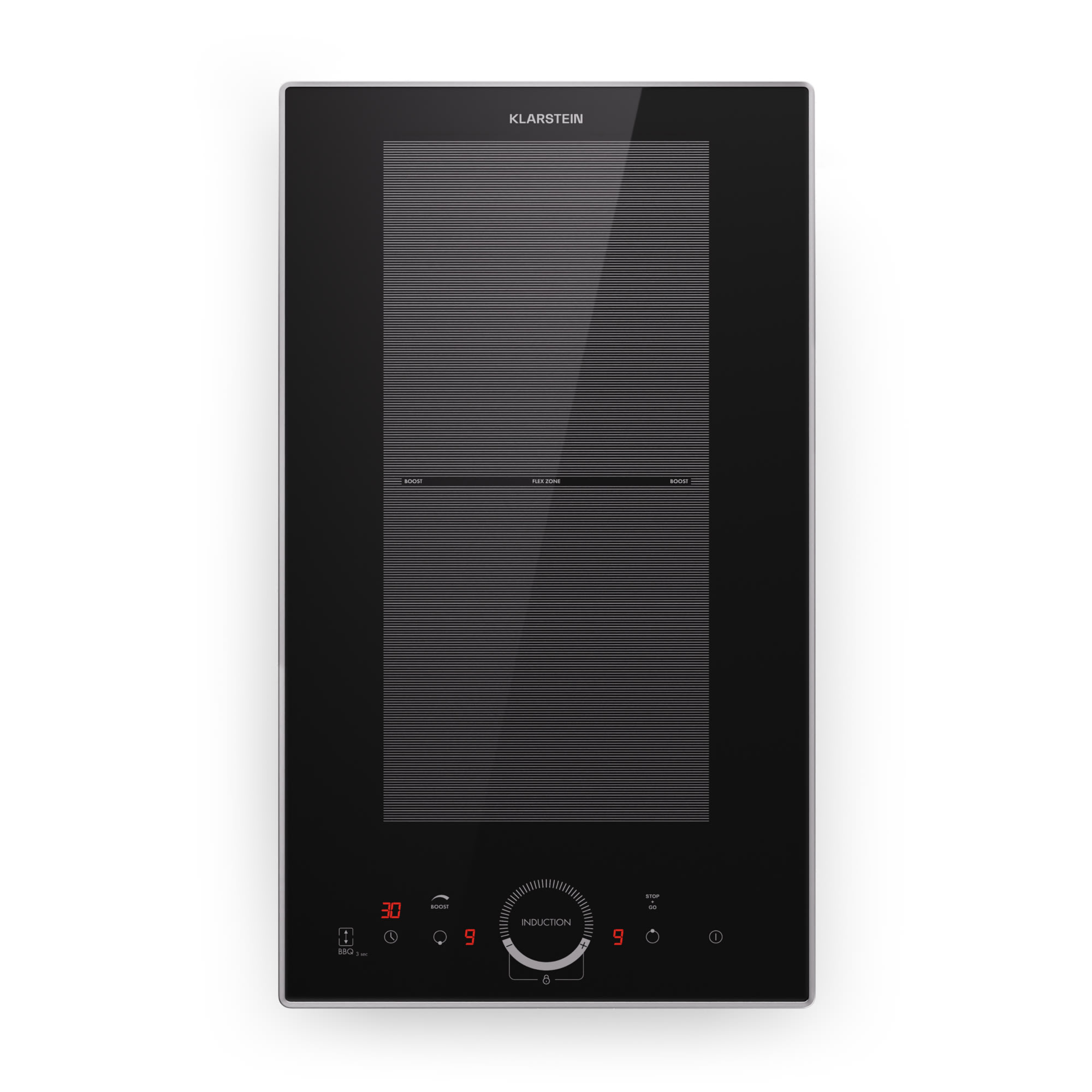 Klarstein Delicatessa Domino Prime, ugradbena indukcijska ploča, 2 zone, 3500 W, samostalna