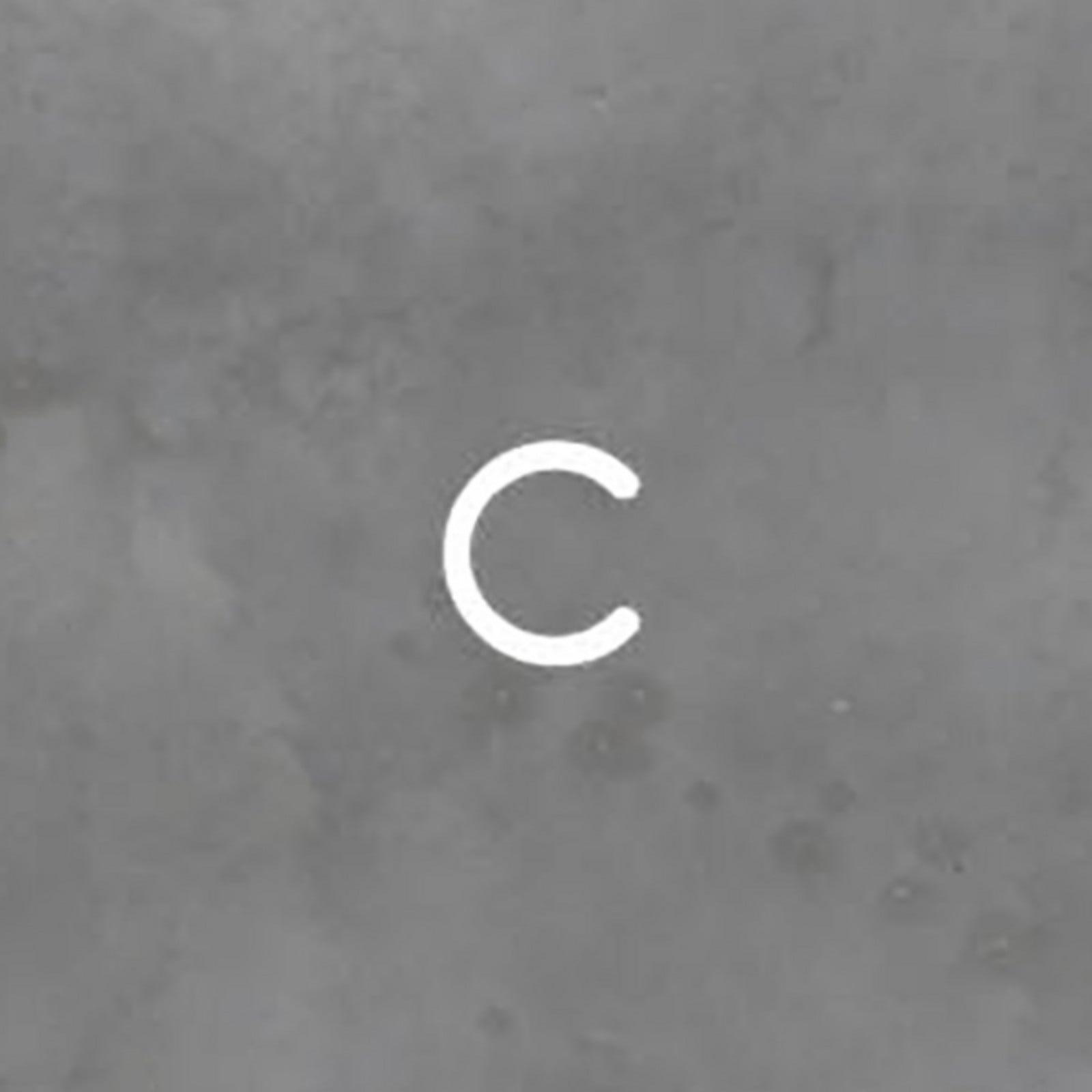 Artemidska abeceda svjetlosnog zida malo slovo c