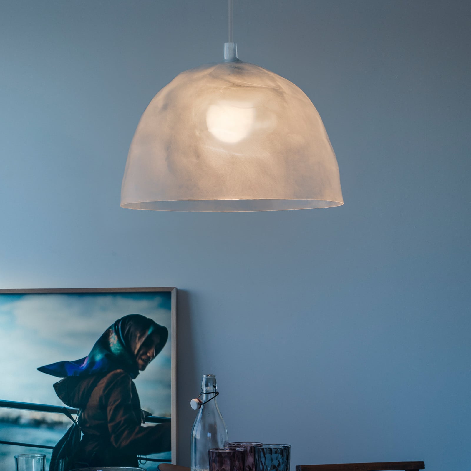Visilica Foscarini Bump matirano bijela