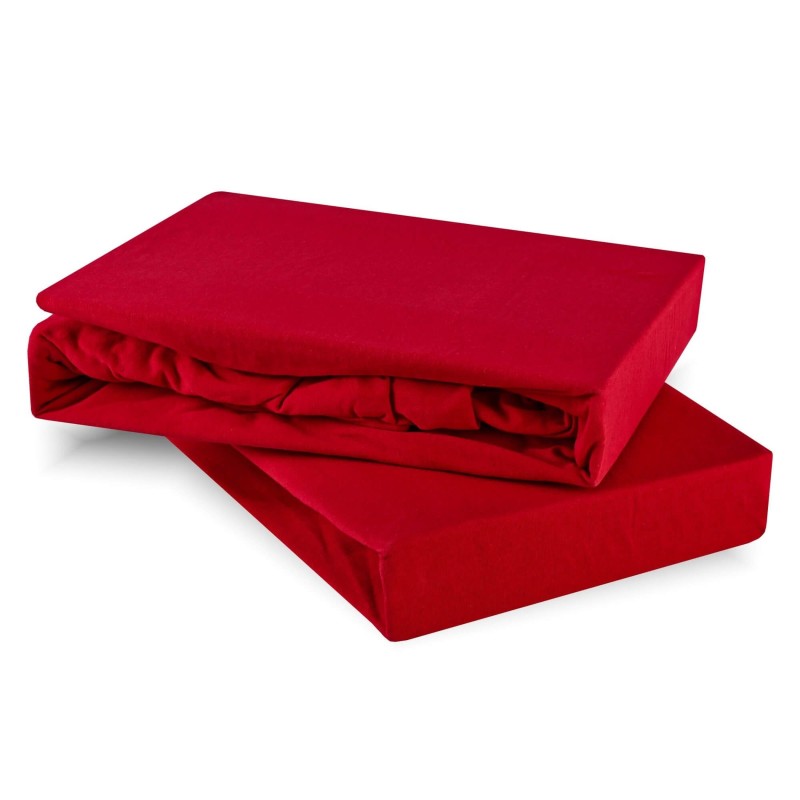 Plahta crvena jersey EMI, Dječja plahta 80x160