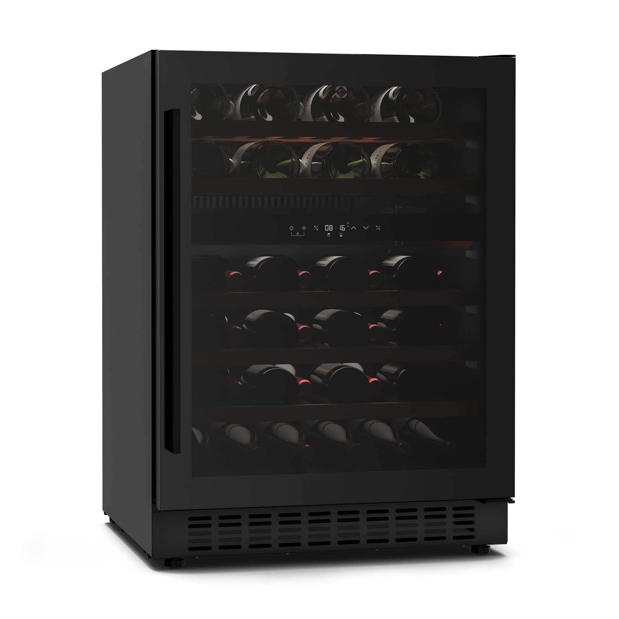 Klarstein Velaire ugradbeni vinski hladnjak, moderan, elegantan, UV zaštita, Dvozonski, 46 boca