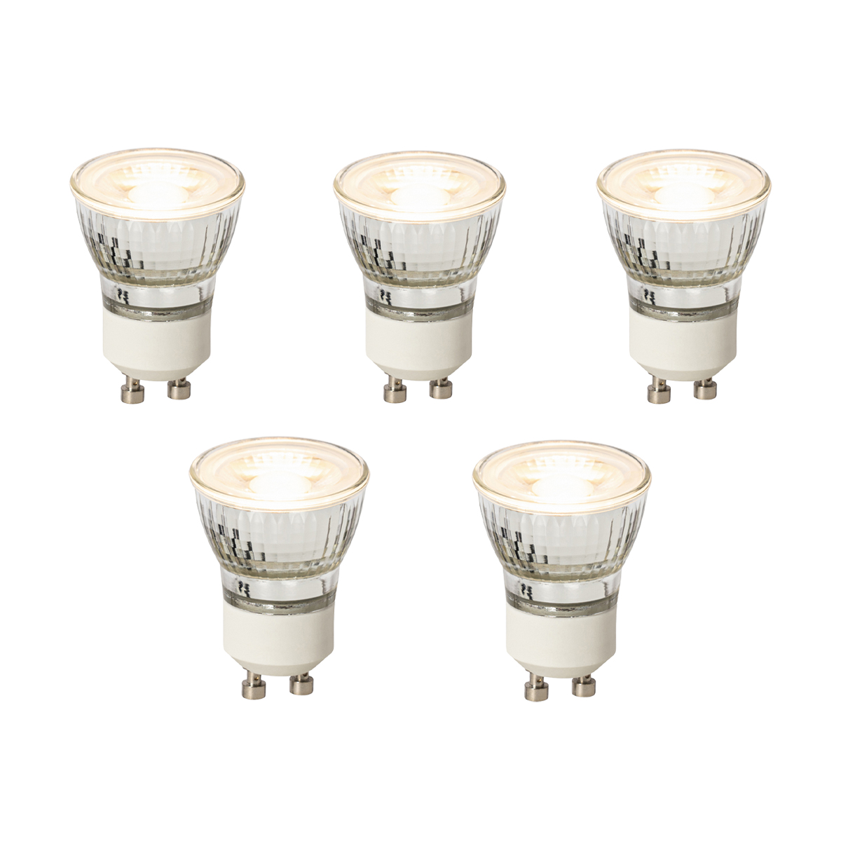 Komplet od 5 prigušivih GU10 LED žarulja 35 mm 3 W 220 lm 2700 K