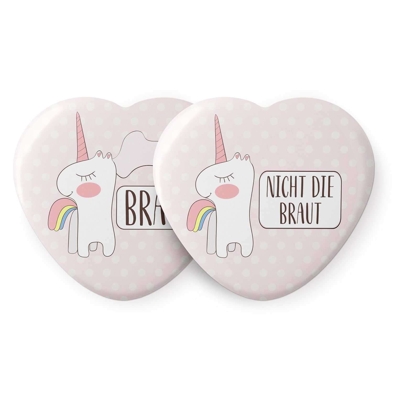 Spielehelden Značke Herz Einhorn Djevojački oproštaj od slobode 12 znački 5,6 cm Ekstra veliki Djevojčinski oproštajni dar do slobode