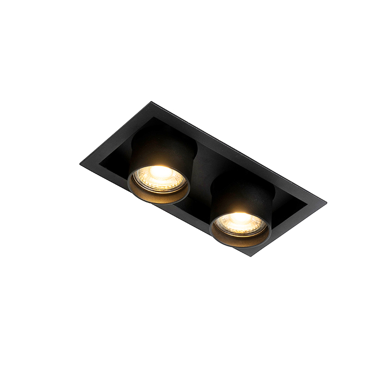 Moderno ugrađeno reflektorsko svjetlo crno podesivo 2-svjetla - Roof