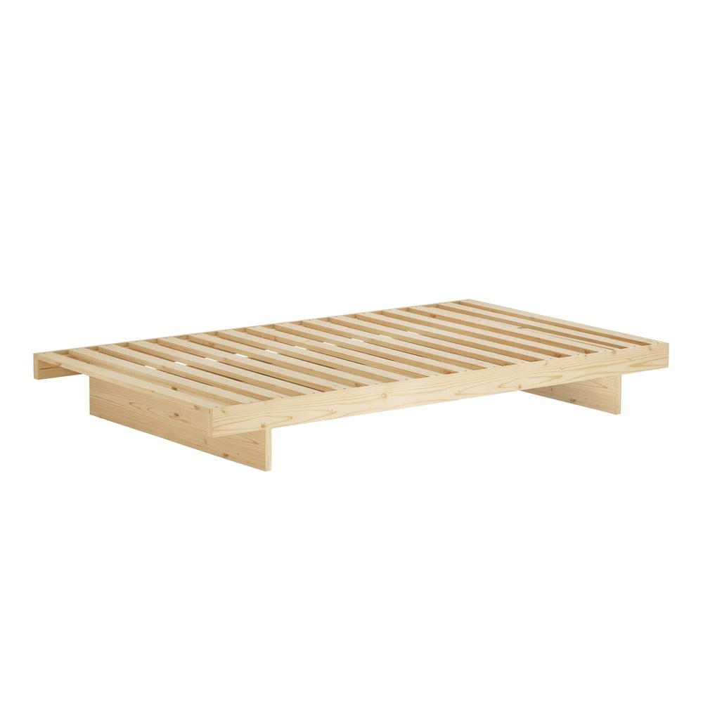 Krevet od masivnog bora s podnicom 90x200 cm u prirodnoj boji Kanso – Karup Design