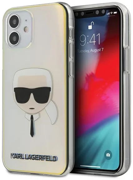 Maska Karl Lagerfeld KLHCP12SPCKHML iPhone 12 mini 5,4" multicolor hardcase Iridescent Karl`s Head (KLHCP12SPCKHML)