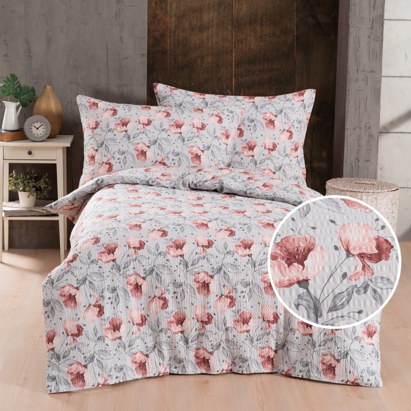 Posteljina od krepa Karin EMI, Standardni krevet za jednu osobu uključuje 1x 140x200 + 1x 70x90