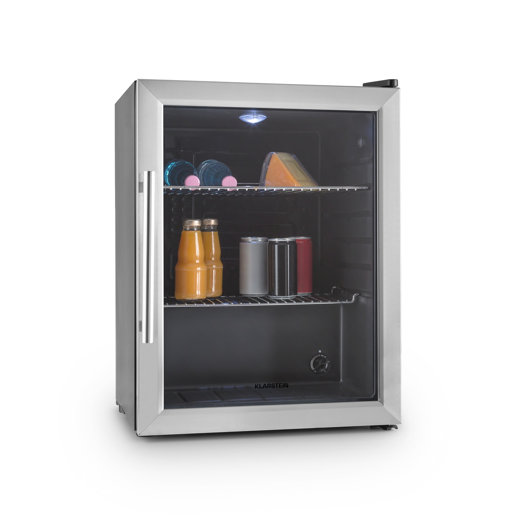 Klarstein Beersafe XL, hladnjak obujma 60 litara, energet. klasa D, staklena vrata, nehrđajući čelik