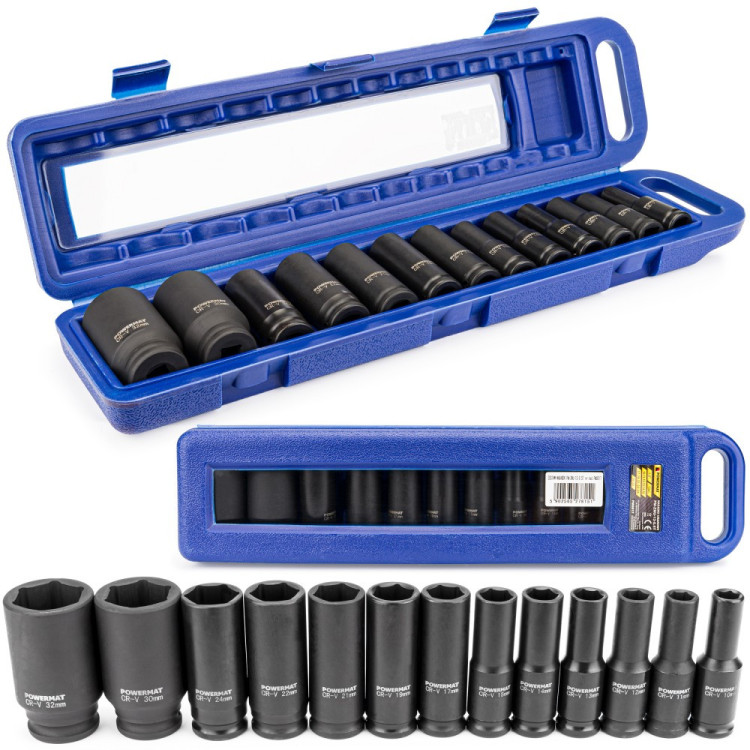 Set udarnih ključeva 10-32 1/2'' PM-ZNU-13-0,5T