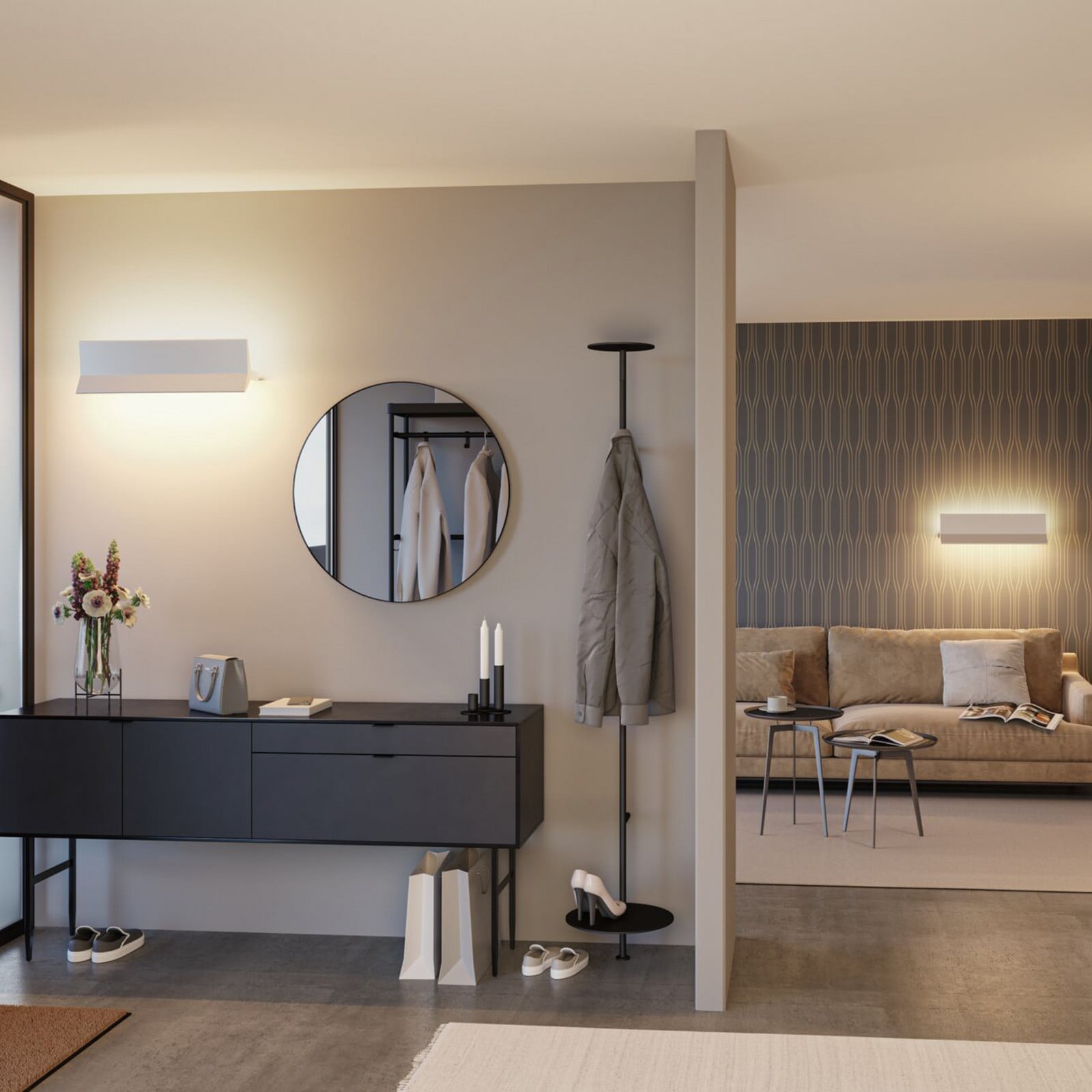 Paulmann Stine LED zidna svjetiljka, ZigBee, CCT, bijela