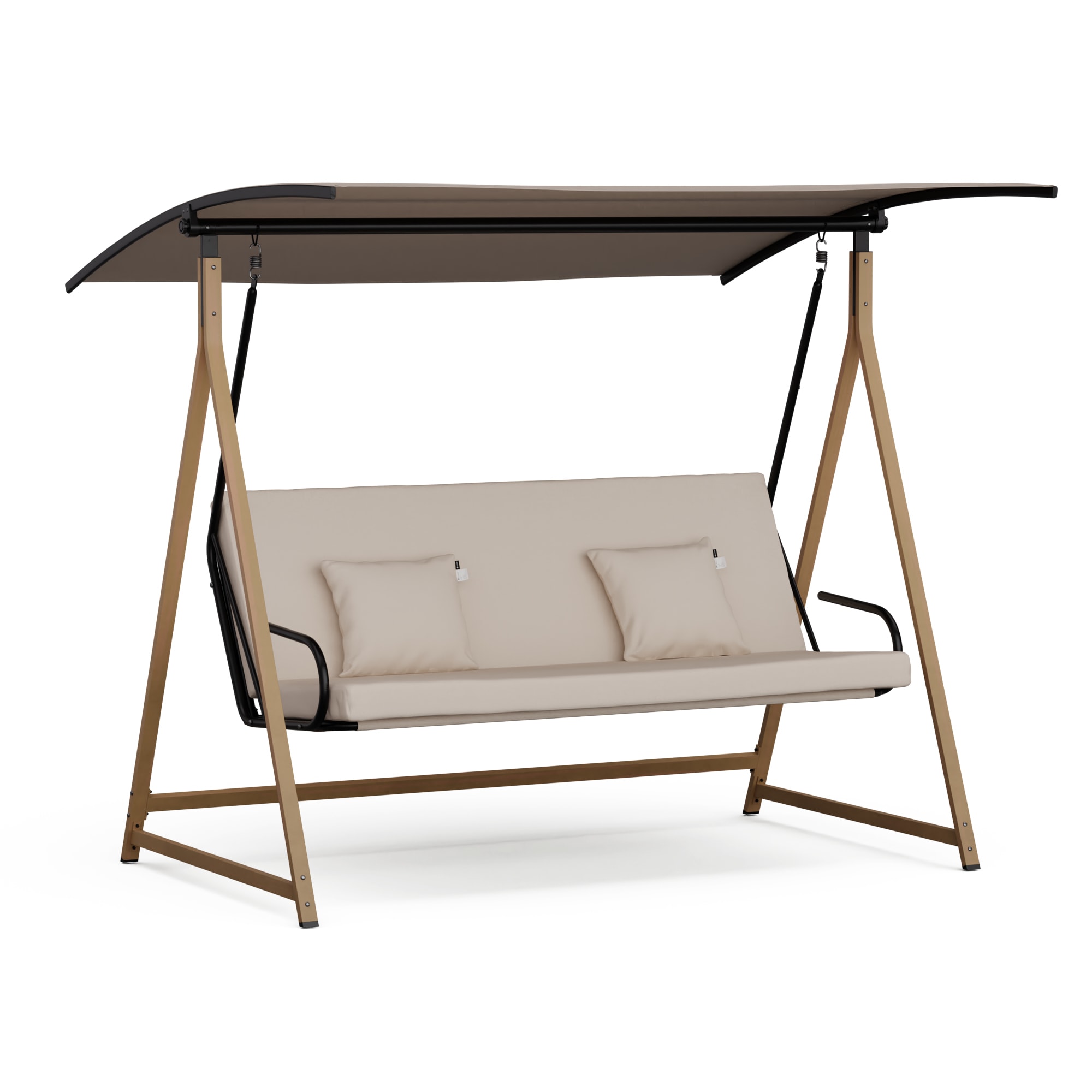 Blumfeldt ZenGrove Hollywood Swing 3 sjedala individualno podesiva čelična čelična boja otporna na vremenske uvjete