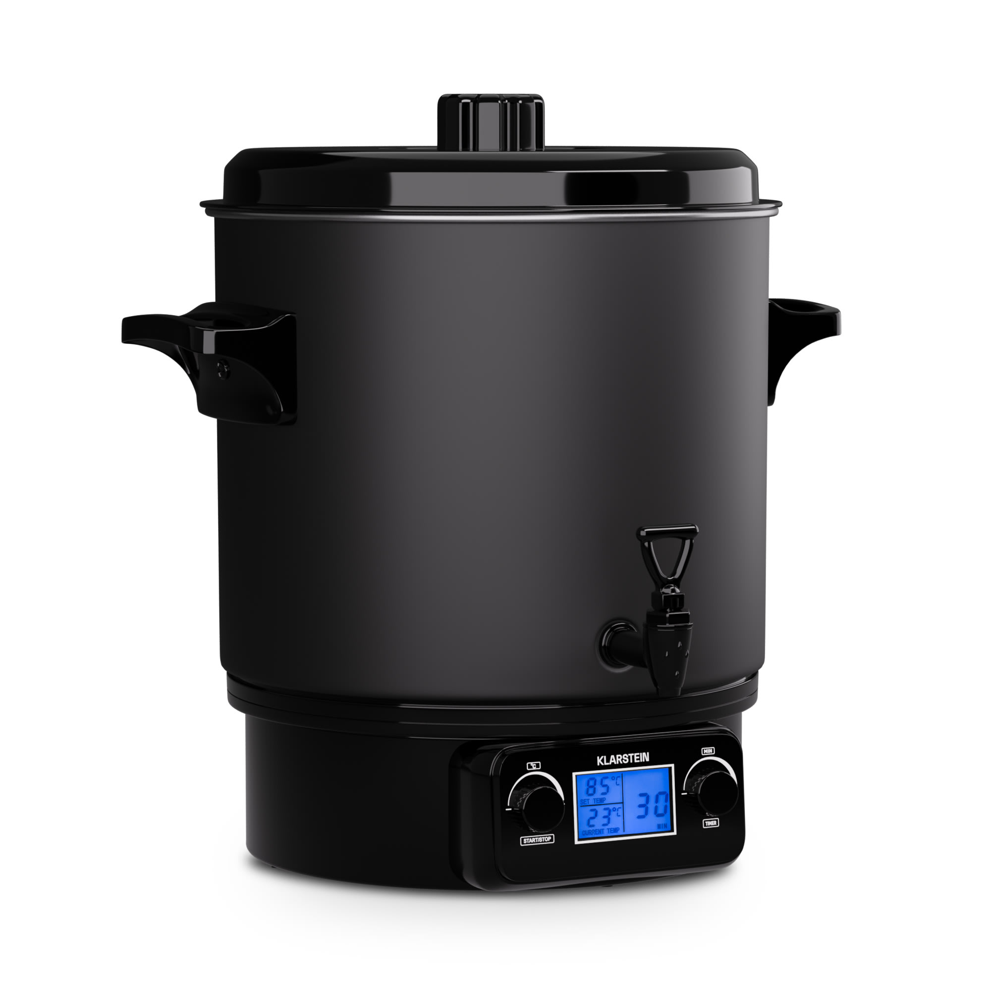 Klarstein Biggie Digital, električni lonac za zakuhavanje, 27 litara, 2000 W, nehrđajući čelik