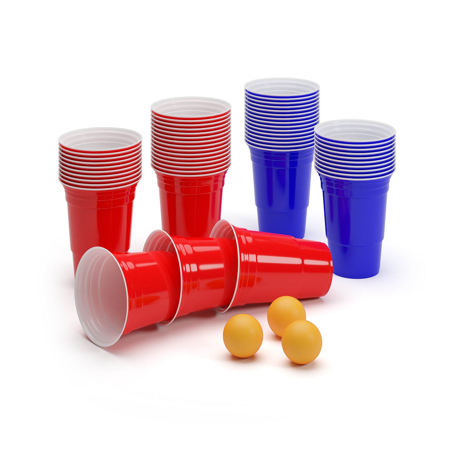 BeerCup Nadal, 16 Oz, Red & Blue Party Pack, čaše, dvije boje, uključujući loptice i pravila