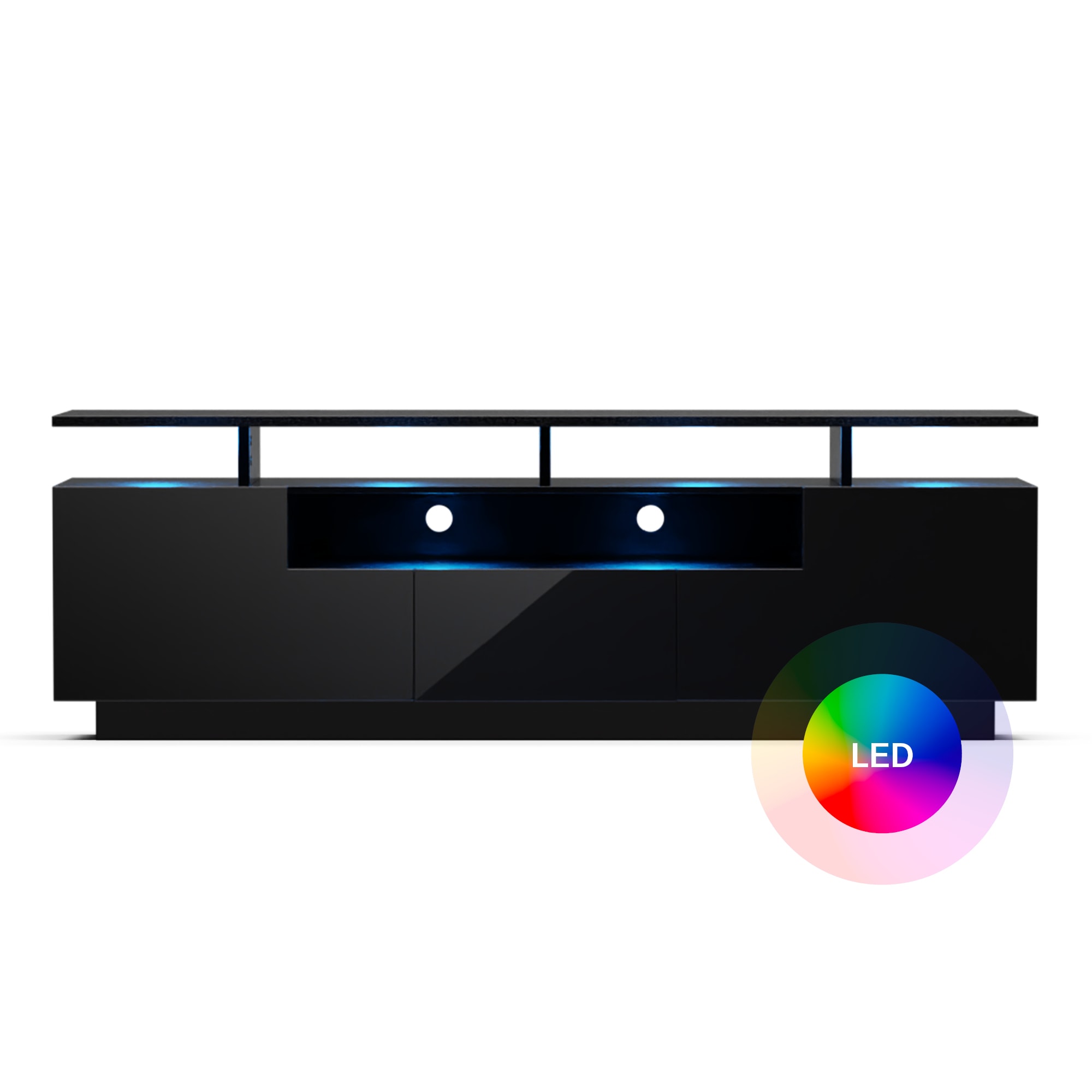 Blumfeldt Perth Lowboard, TV ormarić, 150 x 35 x 50 cm, LED