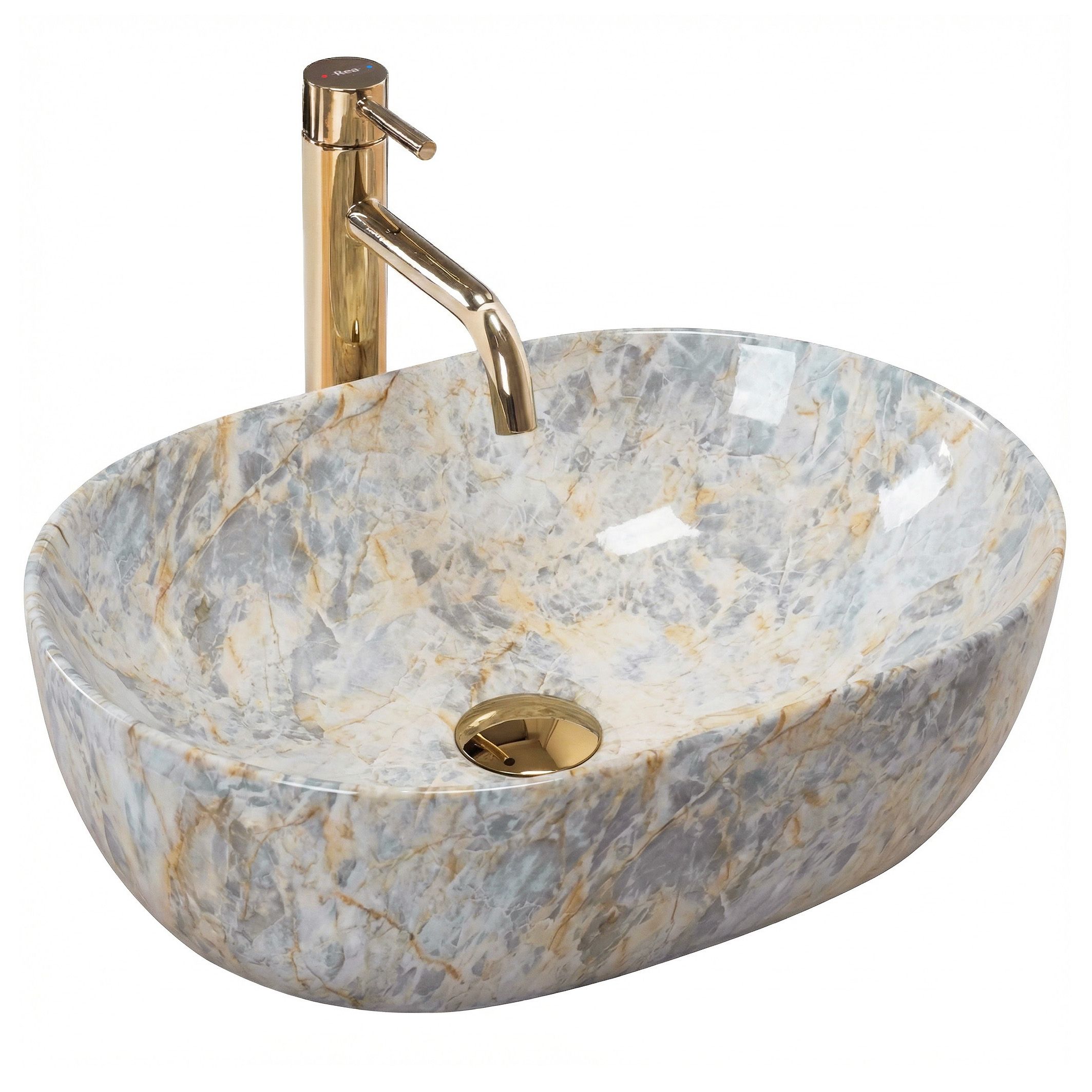 Nadgradni umivaonik REA Amelia Ruststone 48