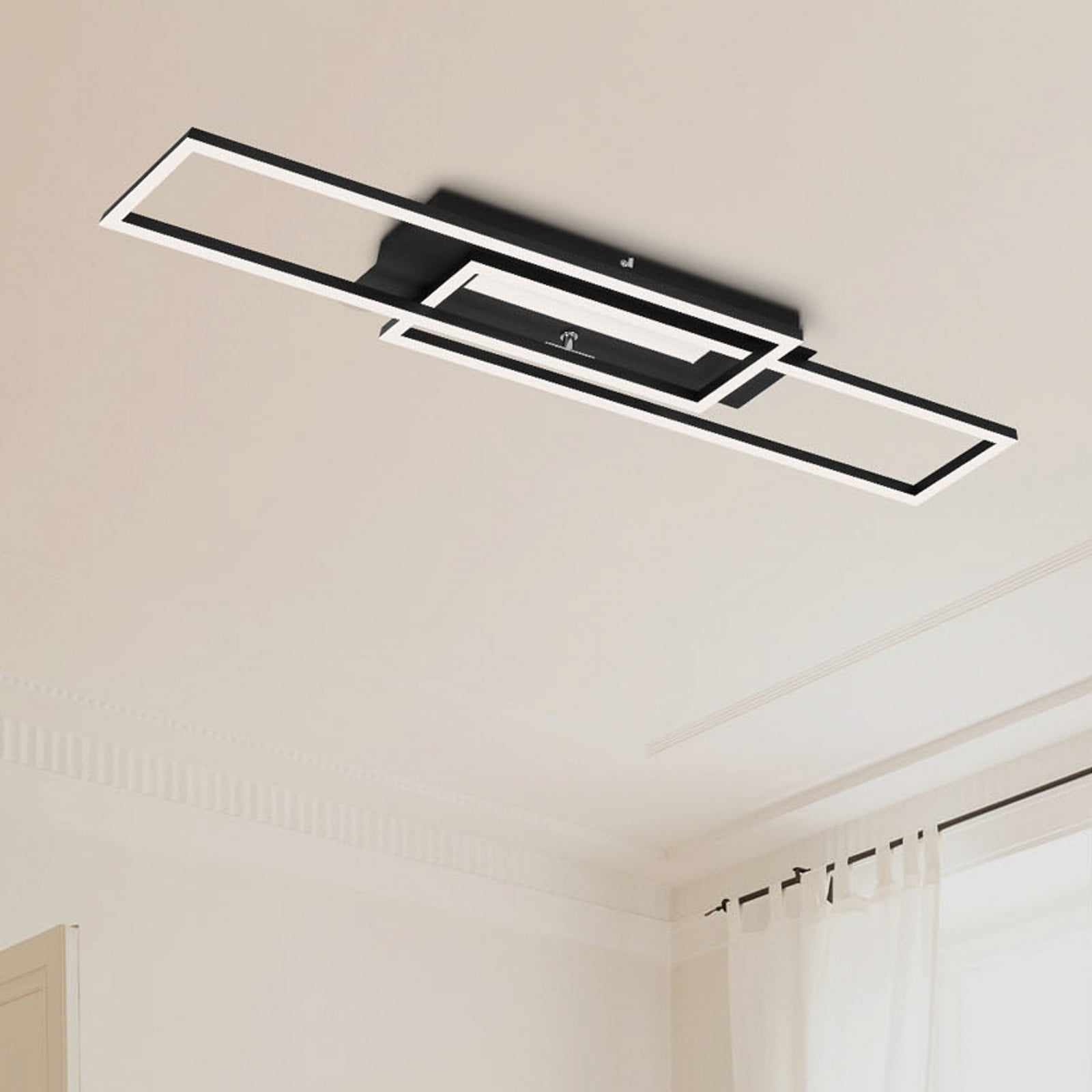 Frame Mid LED stropna svjetiljka, 3000 K, crna