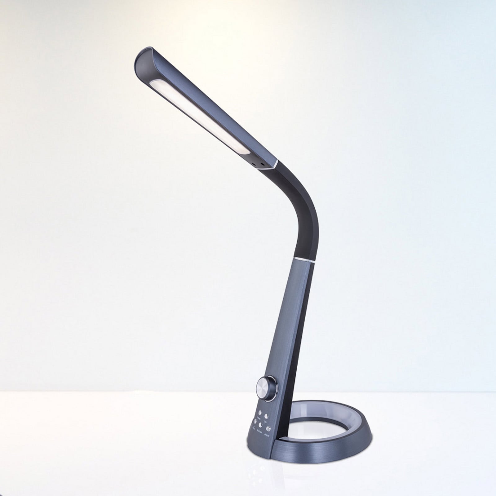 Mitti LED stolna lampa s USB priključkom, crna