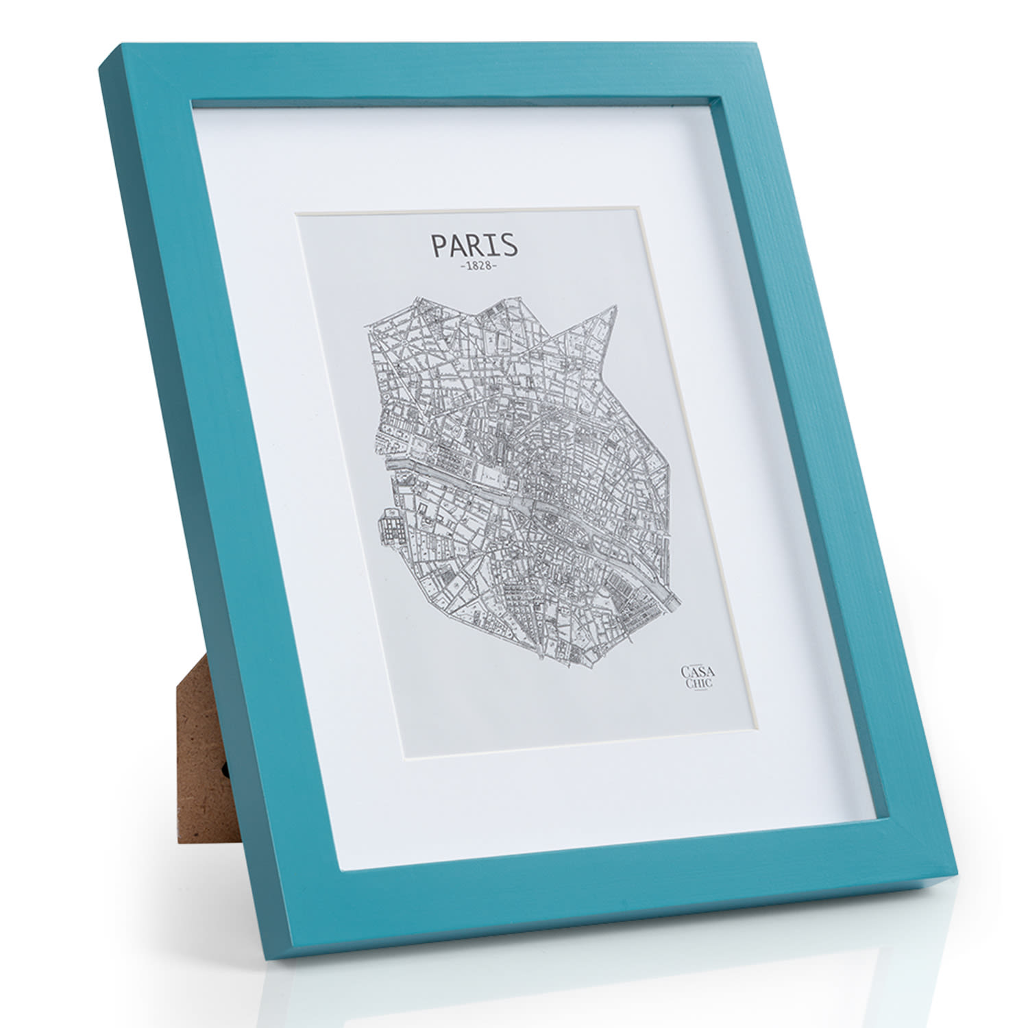 Casa Chic Clapton, okvir za slike, pravokutni, fotografije 24,8 x 19,3 cm, nosač, staklo