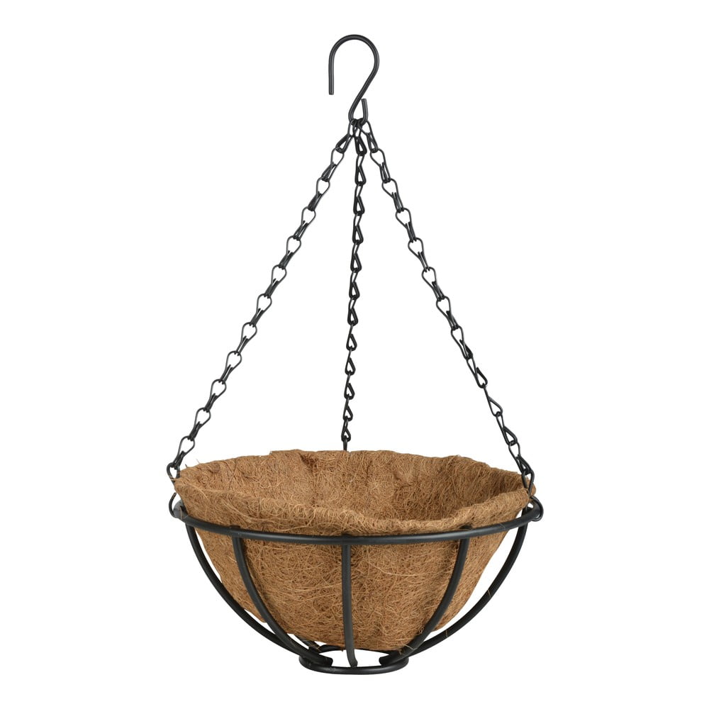 Viseća metalna košara Esschert Design Flower, ⌀ 25,2 cm