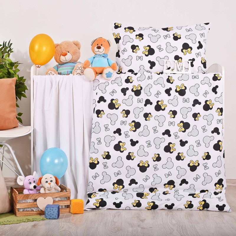 Dječja pamučna posteljina Mouse EMI, Dječji set 90x130 + 45x65
