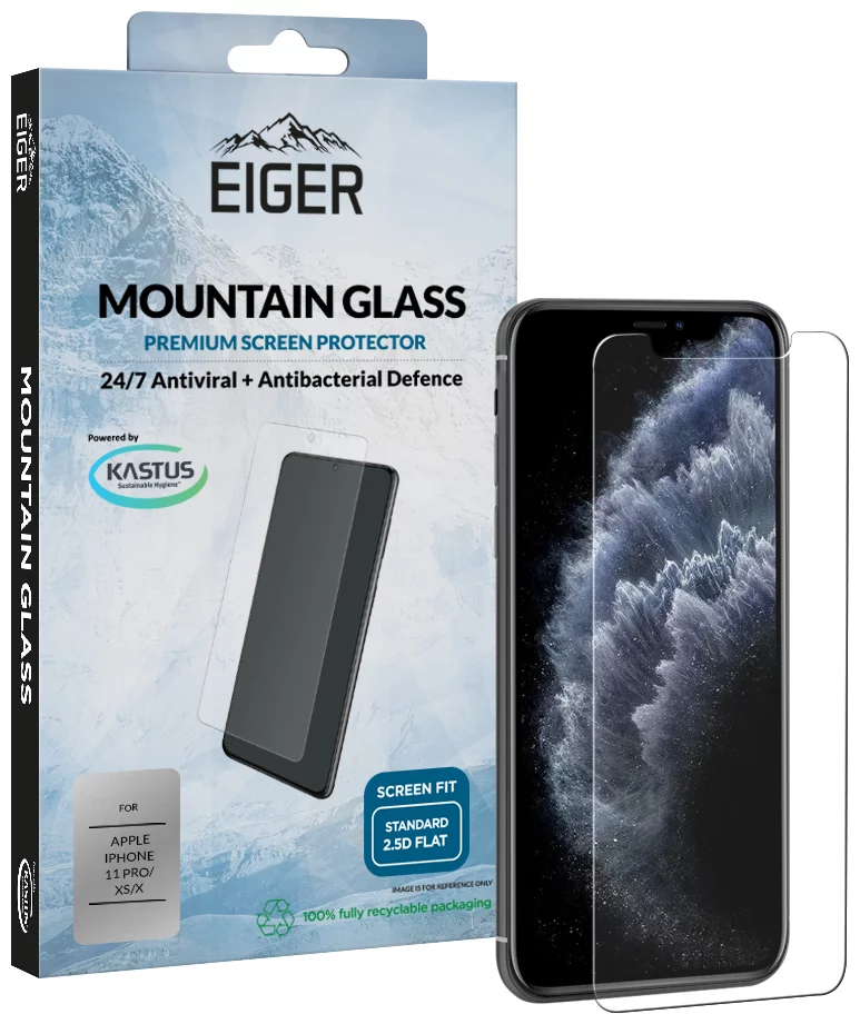 Zaštitno staklo Eiger GLASS Tempered Glass Screen Protector for Apple iPhone 11 Pro /XS/X in Clear