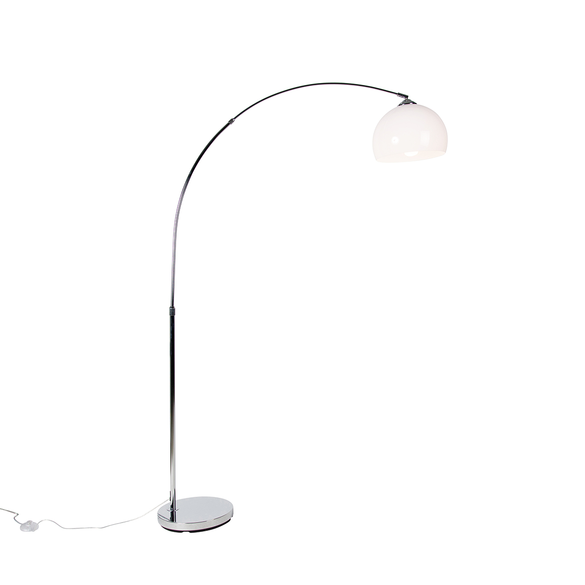 Pametna lukasta lampa kromirana s bijelom sjenilom, uključujući WiFi A60 - Arc Basic