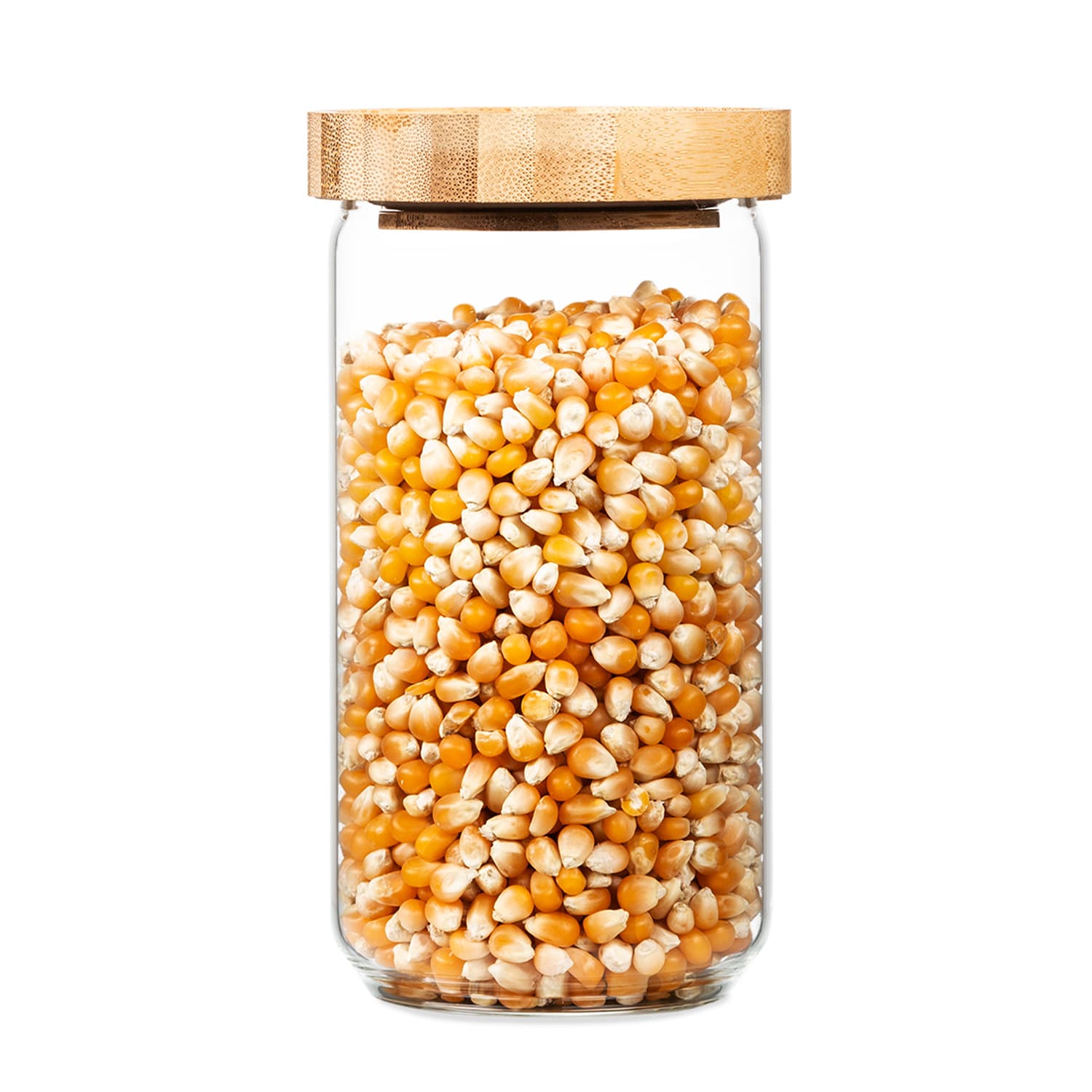 Klarstein Spremnik za pohranu, s čepom od bambusa, 580 ml, može se složiti, hermetički zatvoren