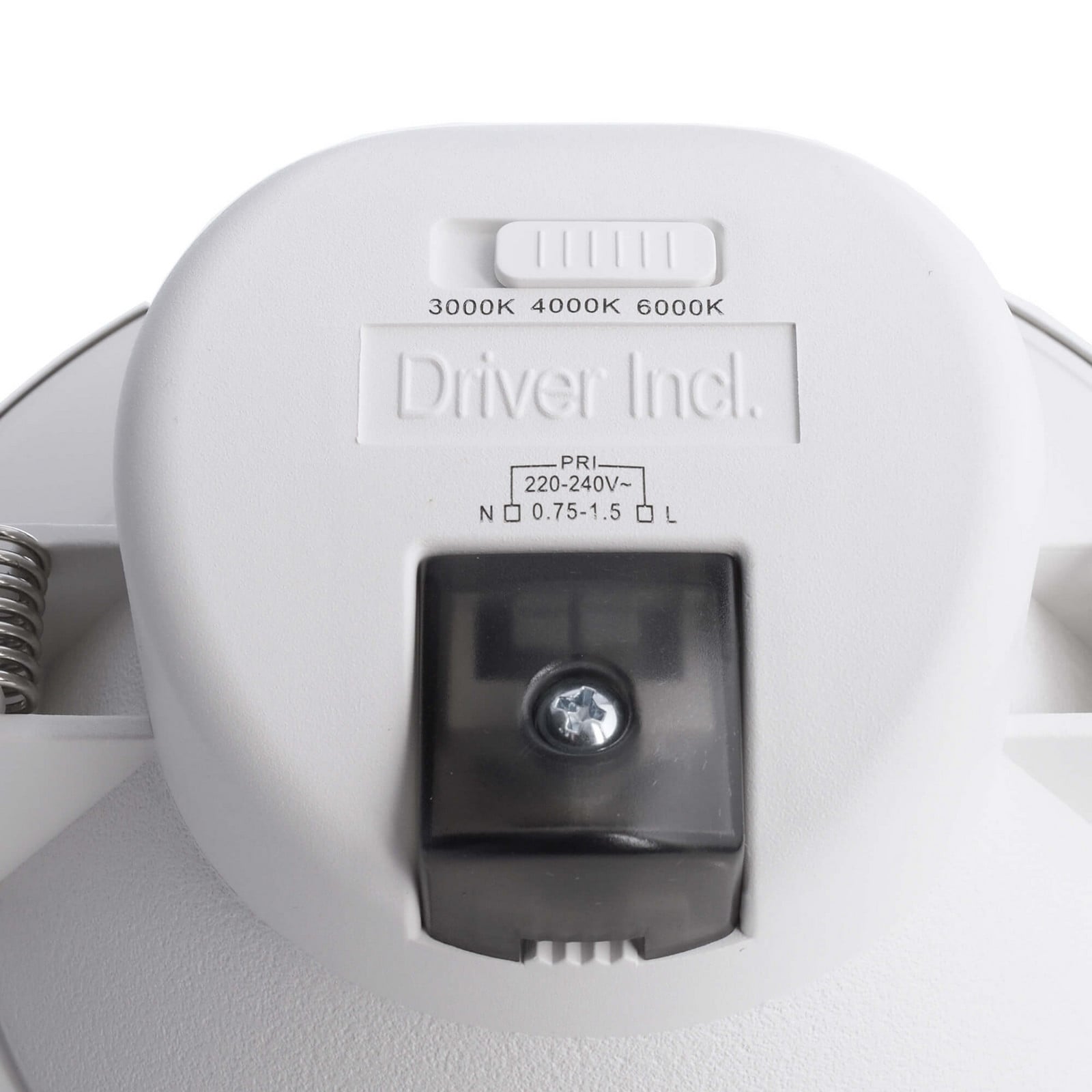 LED ugradbena stropna svjetiljka Acrux bijela, CCT Ø14,5cm