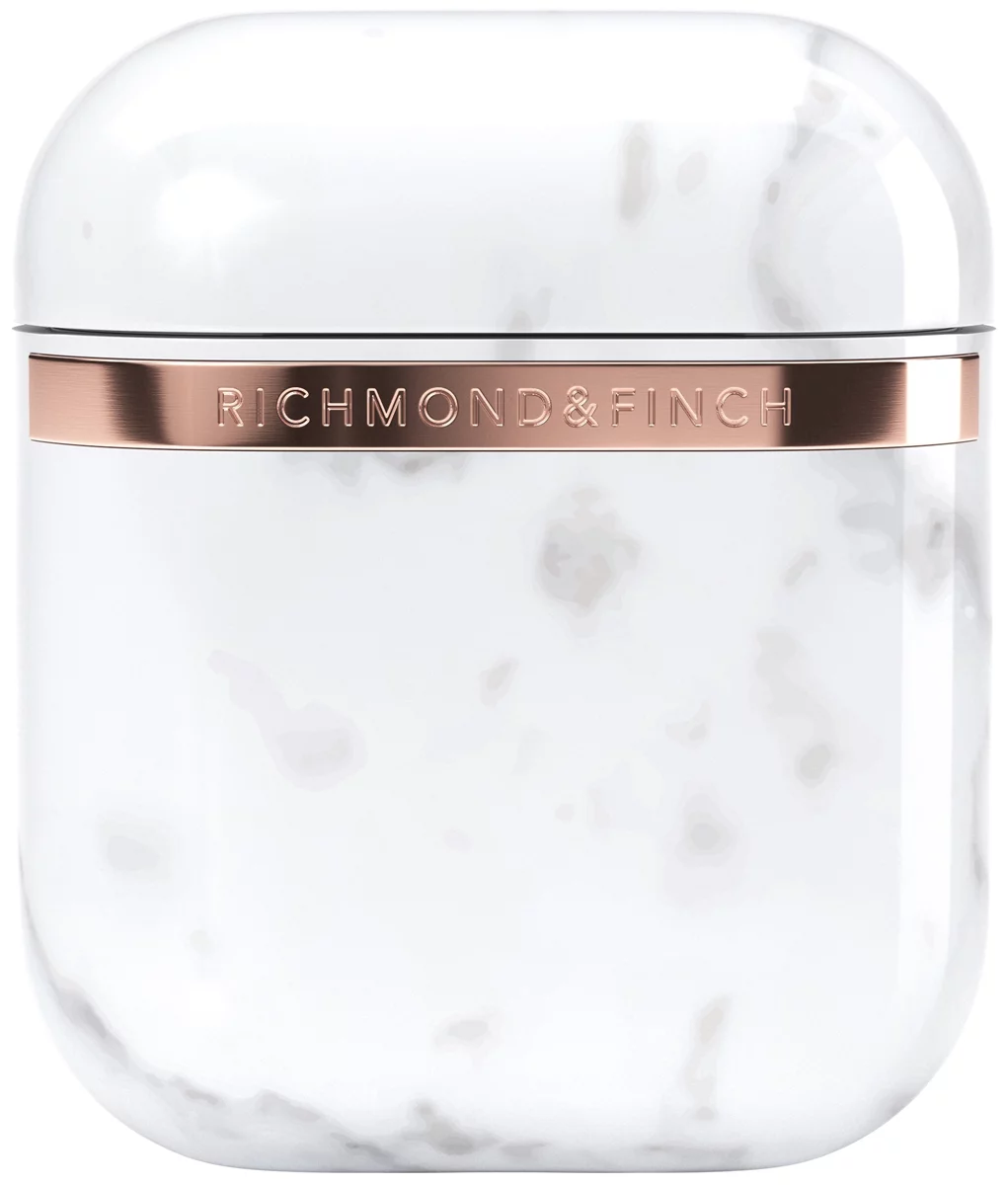 Maska Richmond & Finch White Marble Airpod for Universal White (41733)