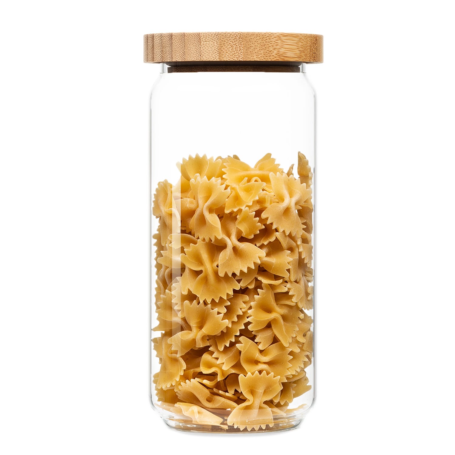 Klarstein Spremnik za pohranu, s čepom od bambusa, 1000 ml, može se složiti, hermetički zatvoren