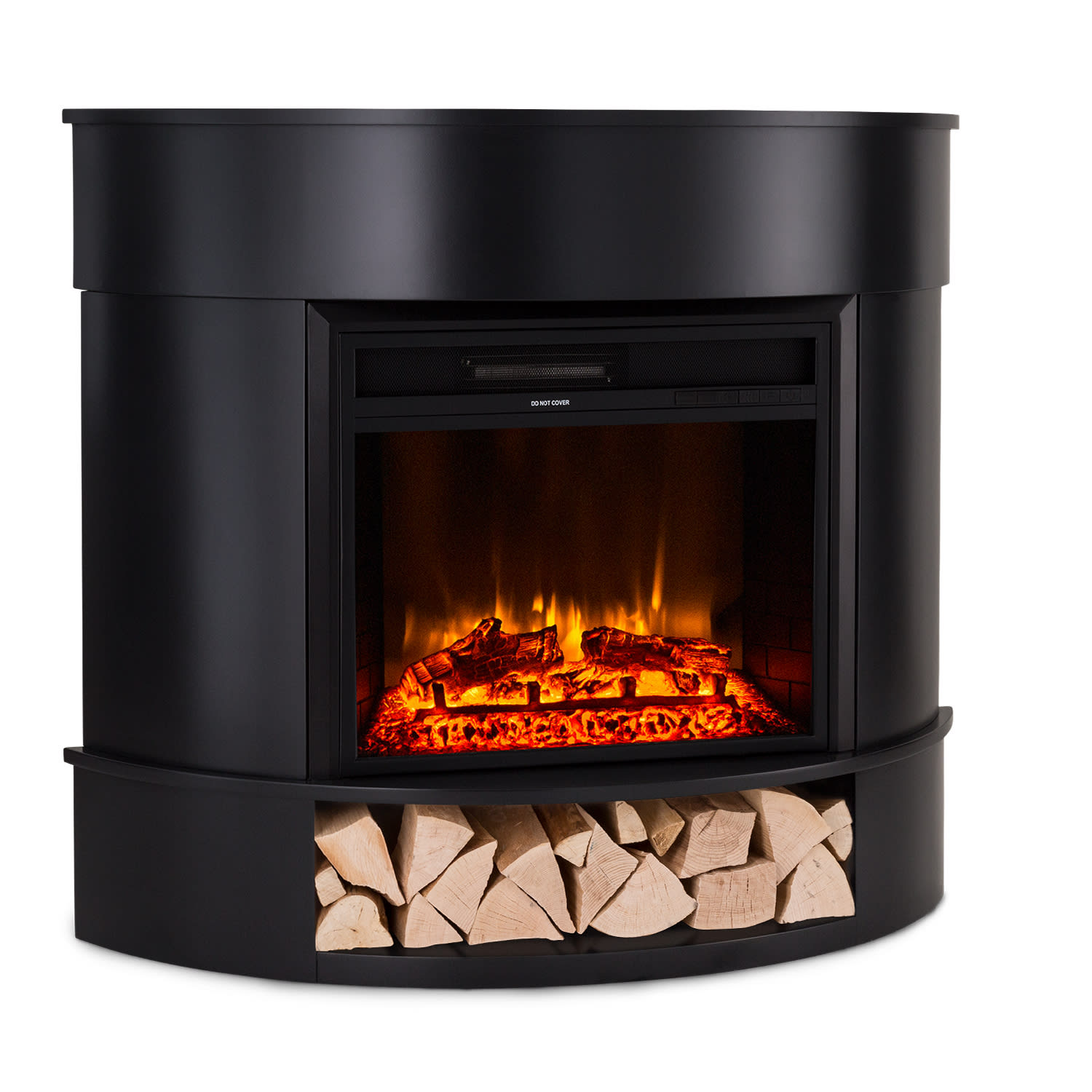 Klarstein Loloru električni kamin grijač s ventilatorom 900/1800W daljinski upravljač s tjednim timerom