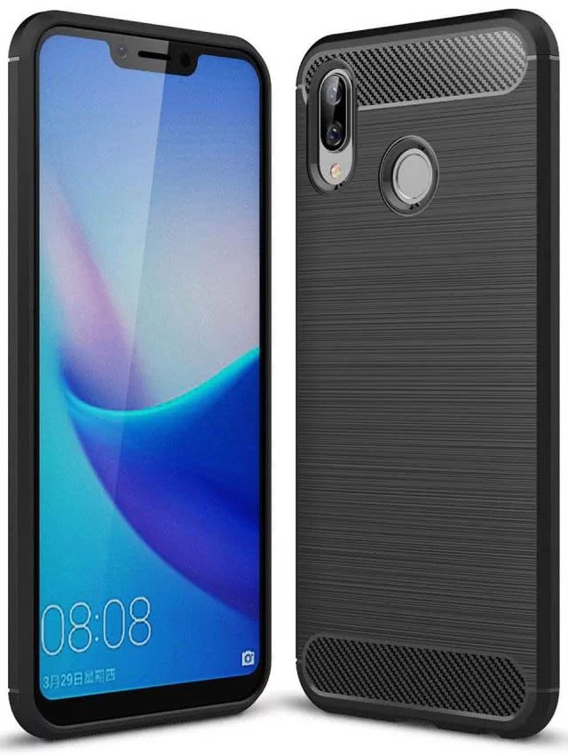 Maska TECH-PROTECT - TPUCARBON for Huawei Honor 10 Play, black