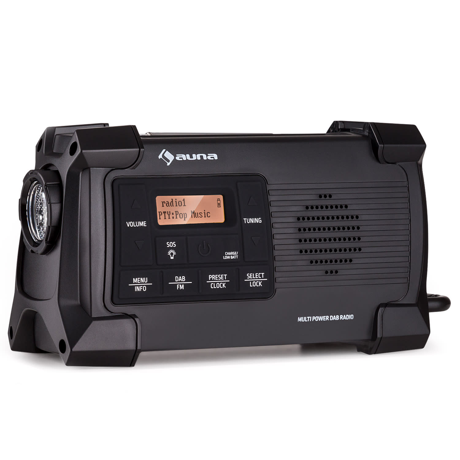 Auna Patagonia DAB+ outdoor radio DAB / DAB+ / FM USB punjenje SOS alarm vodootporan