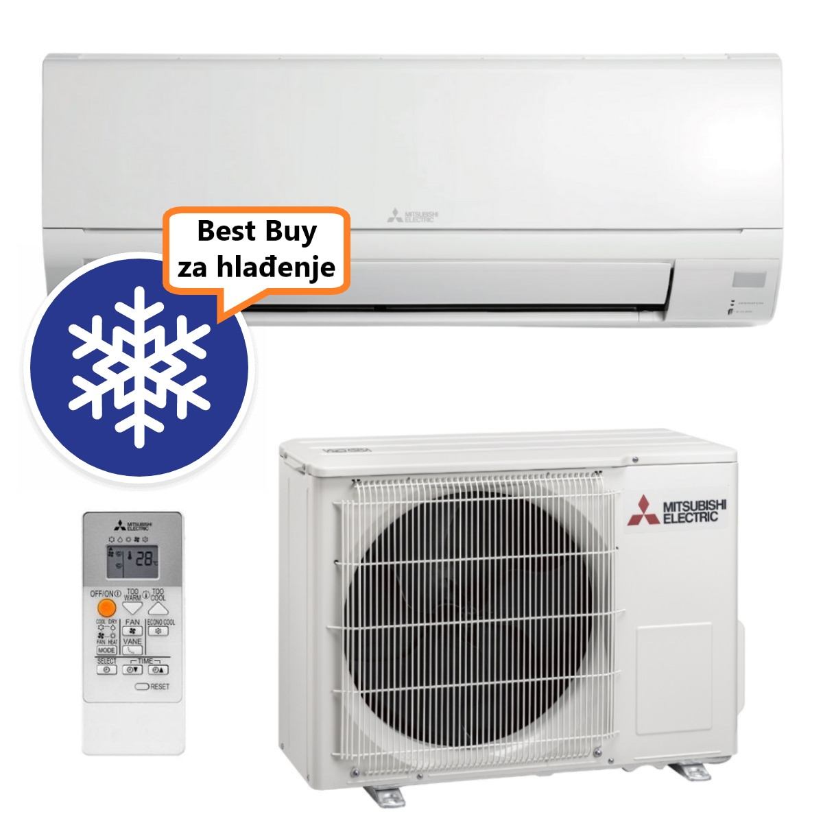 Mitsubishi Electric Klima Uređaj 5Kw Msz-Dw50Vf/Muz-Dw50Vf
