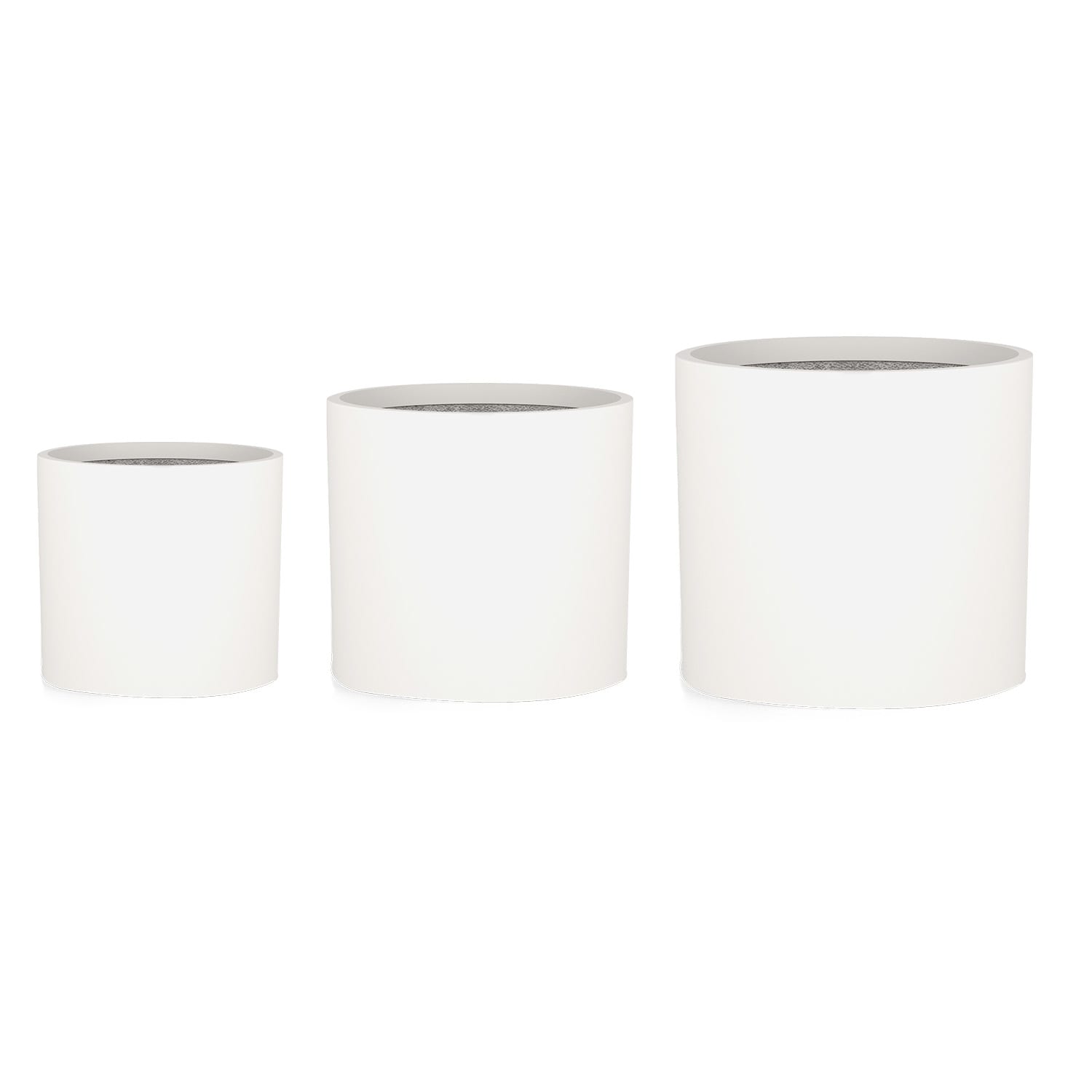 Blumfeldt Gendt, lonac za cvijeće, gornji cvjetnjak, set od 3 komada, veličine S/M/ L, vlaknasti kamen, interijer / eksterijer