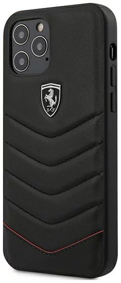 Maska Ferrari FEHQUHCP12LBK iPhone 12 Pro Max 6,7" black hardcase Off Track Quilted (FEHQUHCP12LBK)