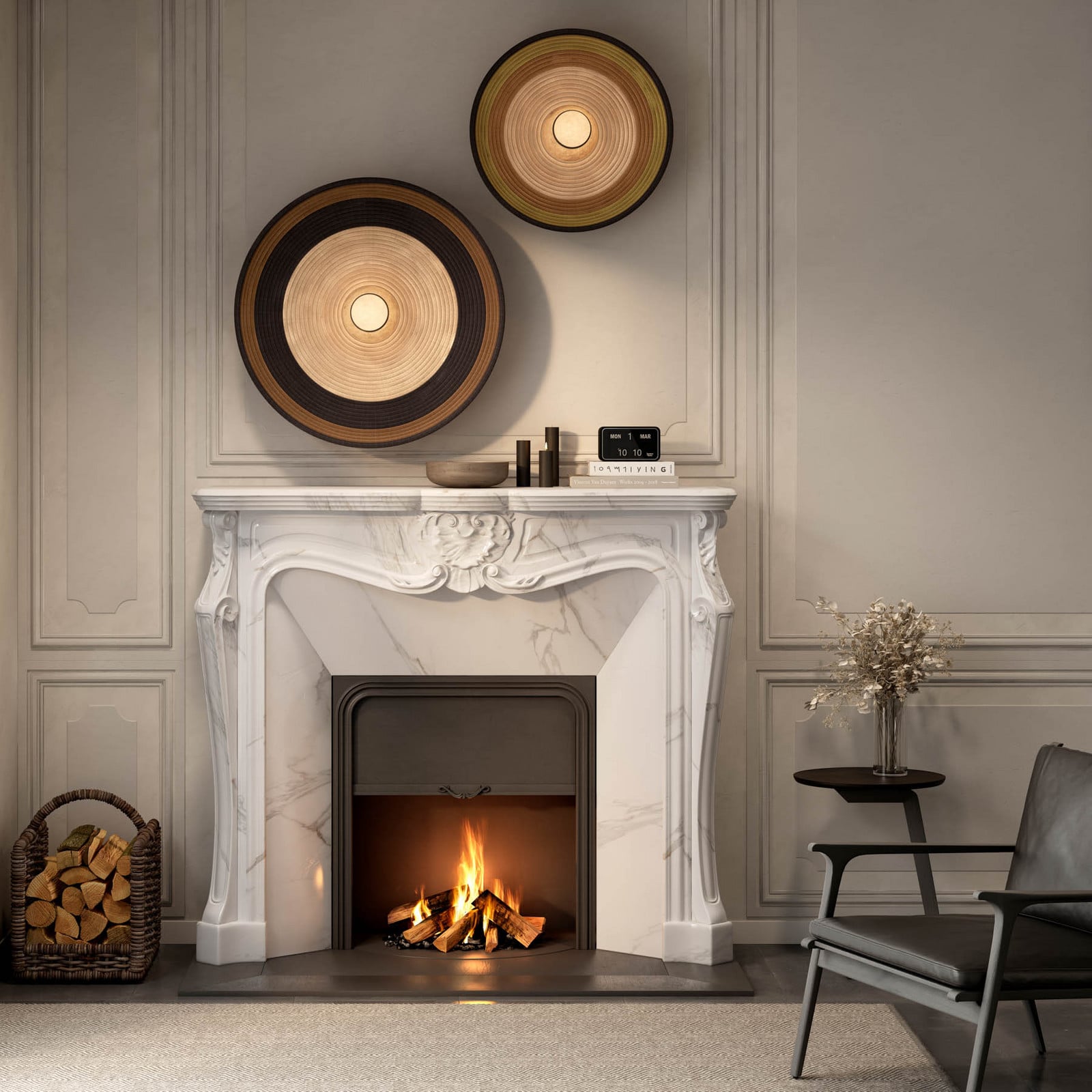 Forestier Grass M zidna svjetiljka, zelena