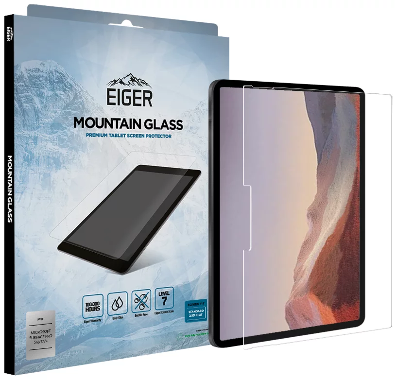 Zaštitno staklo Eiger Tablet GLASS Tempered Glass Screen Protector for Microsoft Surface Pro 7 in Clear (EGSP00594)