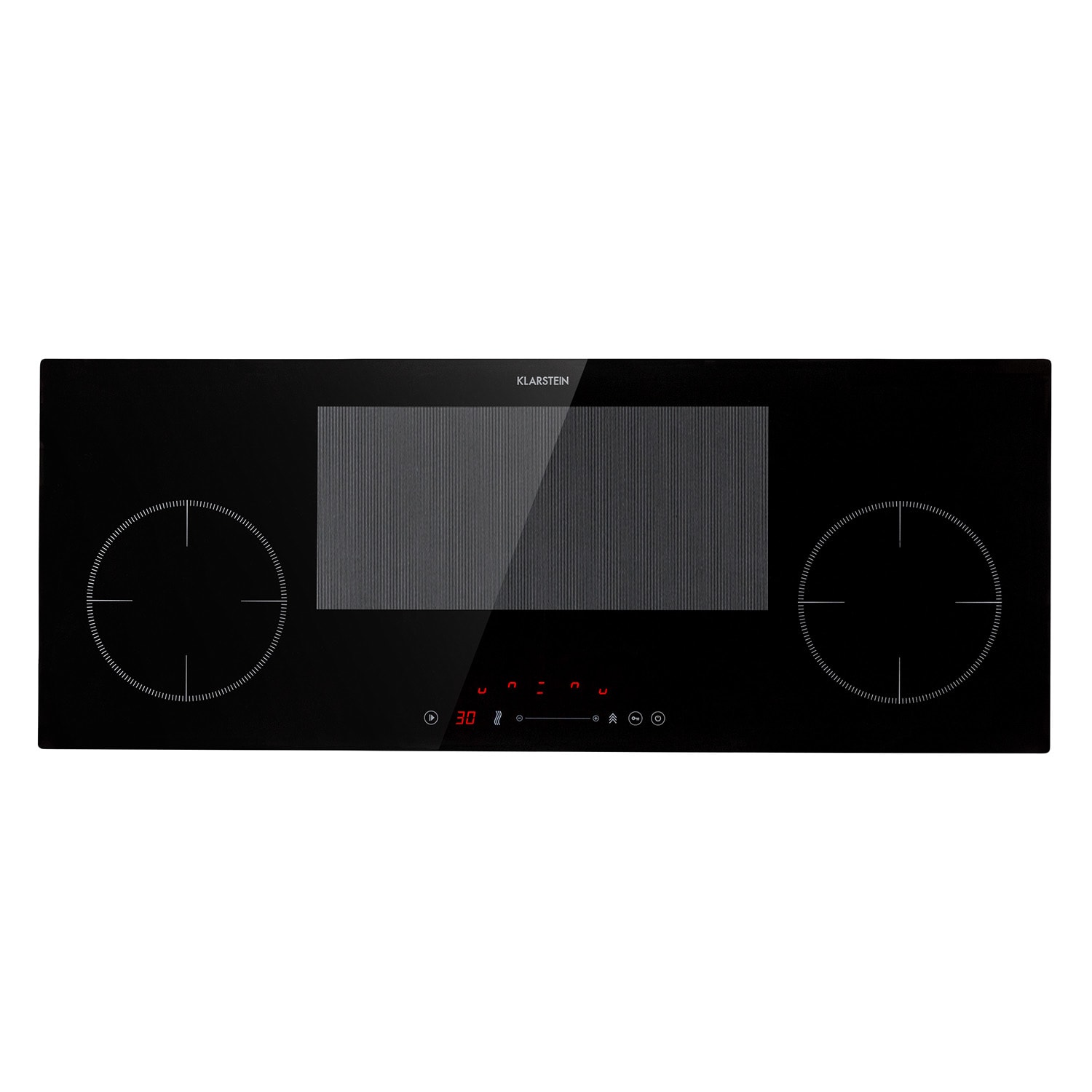 Klarstein Delicatessa 90 Slim, ugrađena ploča za kuhanje, indukcijska, 4 zone, 7000 W, odvojena