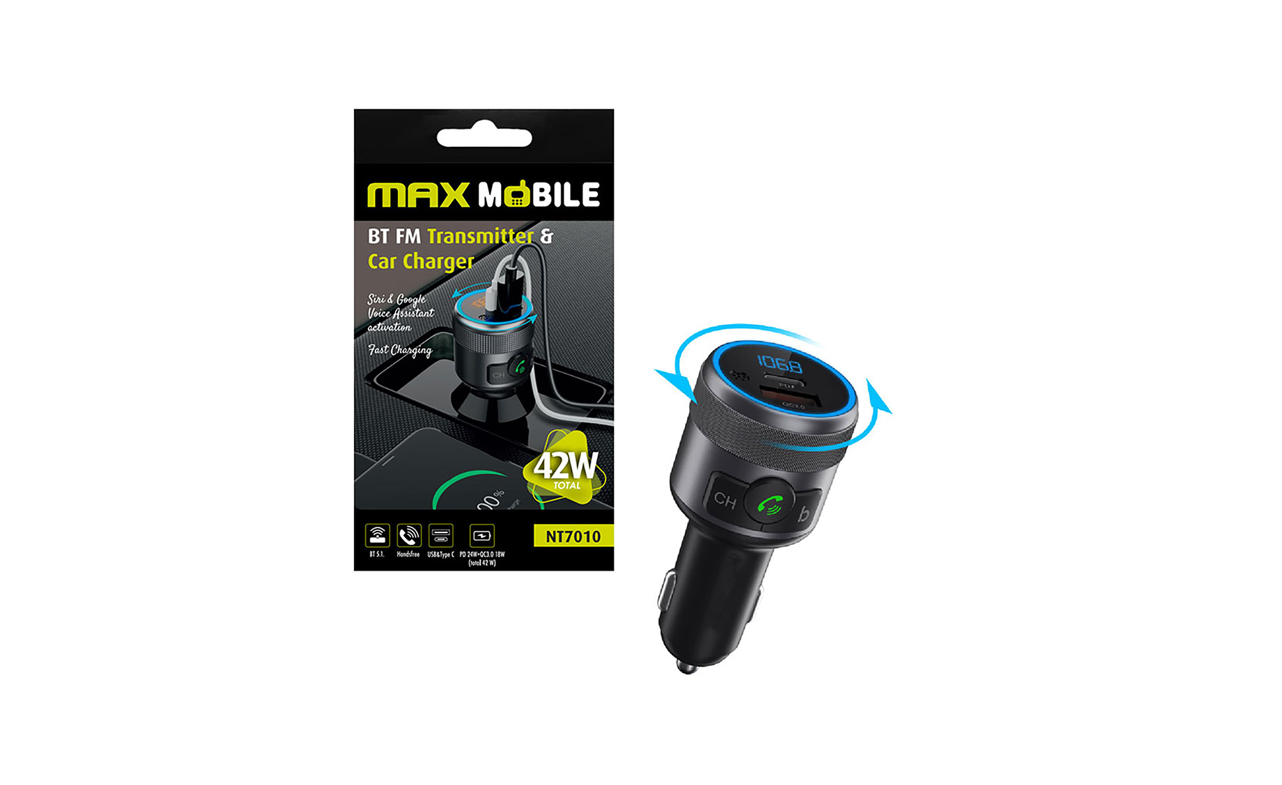 Max Mobile N7010 auto FM odašiljač