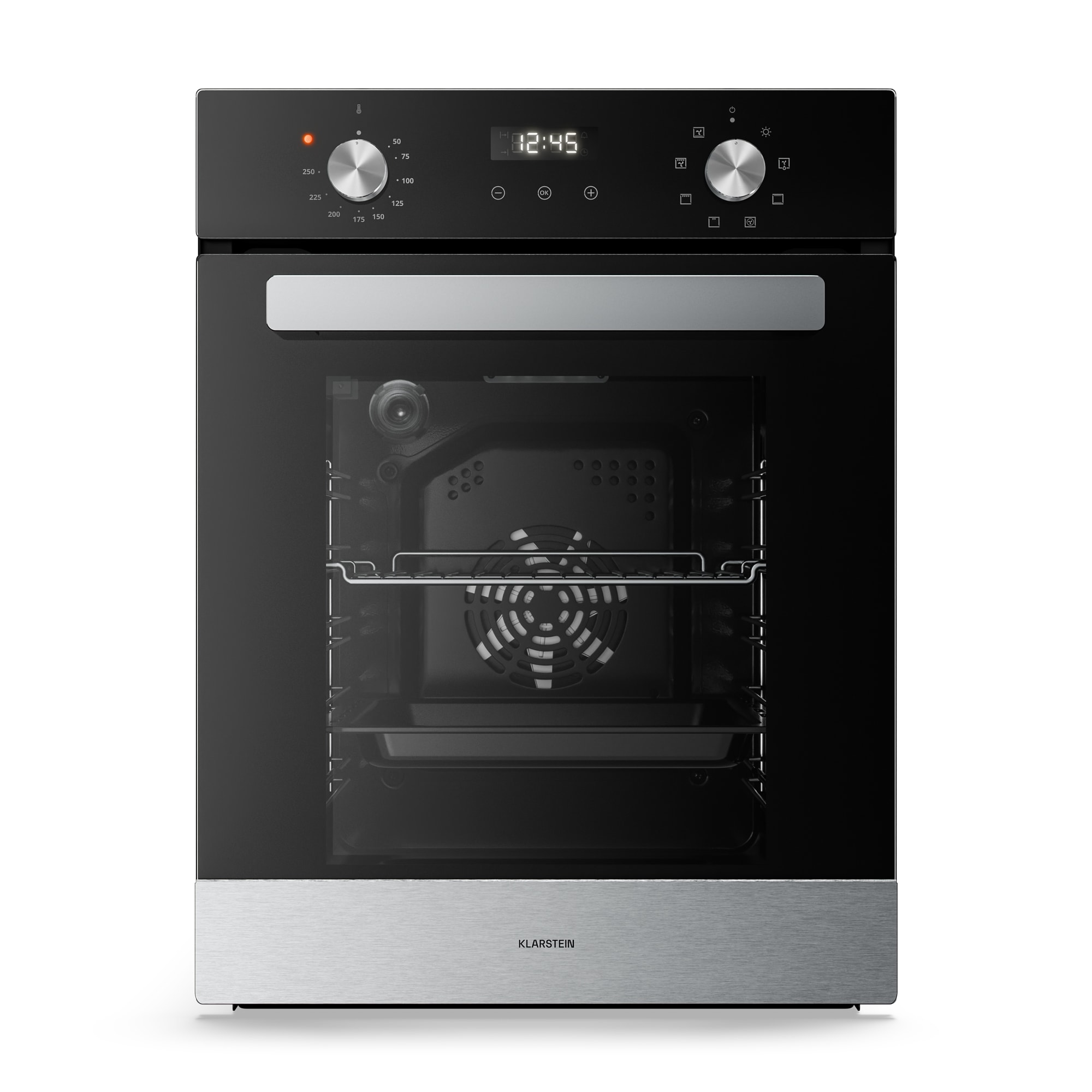 Klarstein Velaire ugradbena pećnica | 49 L | energetska klasa A | 2000 W | crna | 45 cm