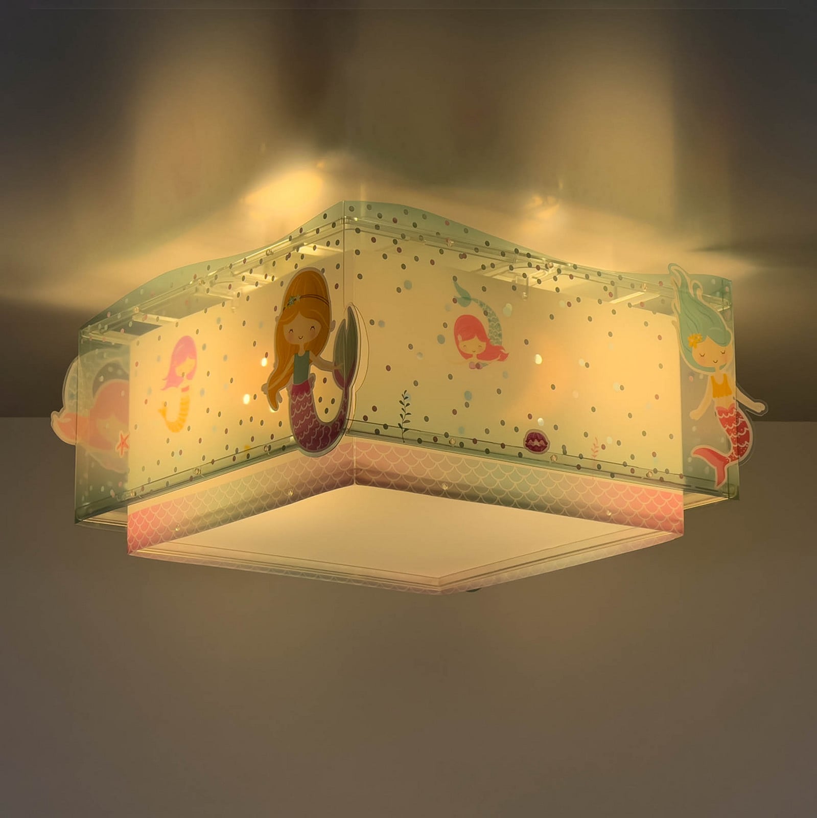 Dalber Mermaids stropna svjetiljka, sirene, 1 žarulja.