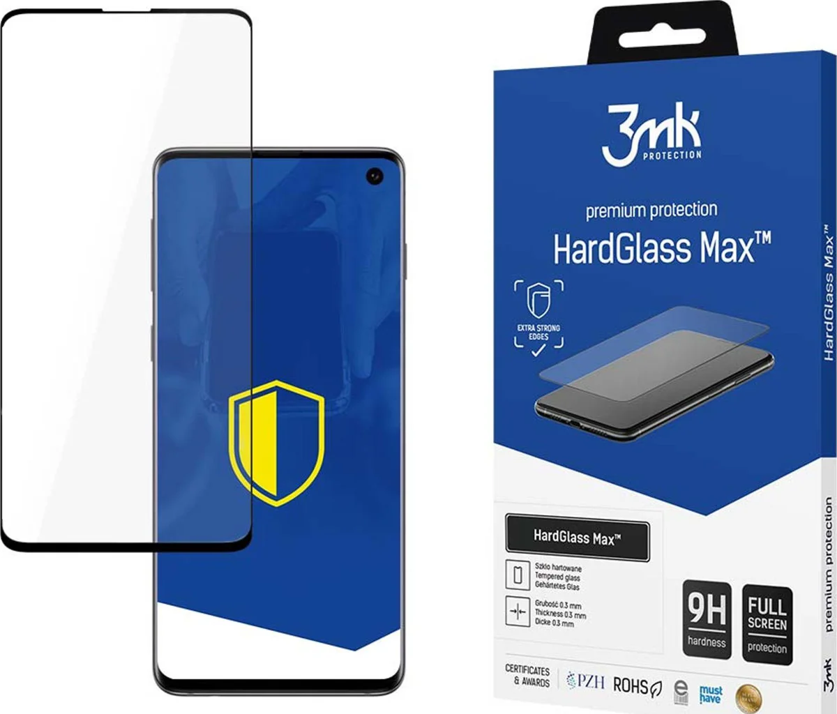 Zaštitno staklo 3MK HardGlass Max New Samsung G973 S10 black, FullScreen Glass Sensor-Dot 
