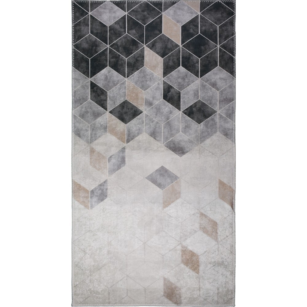 Sivo-krem perivi tepih 80x50 cm - Vitaus