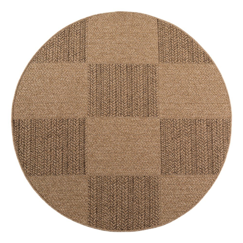 Smeđi okrugao unutarnji i vanjski tepih ø 120 cm Timber 1405 – Ayyildiz Carpets