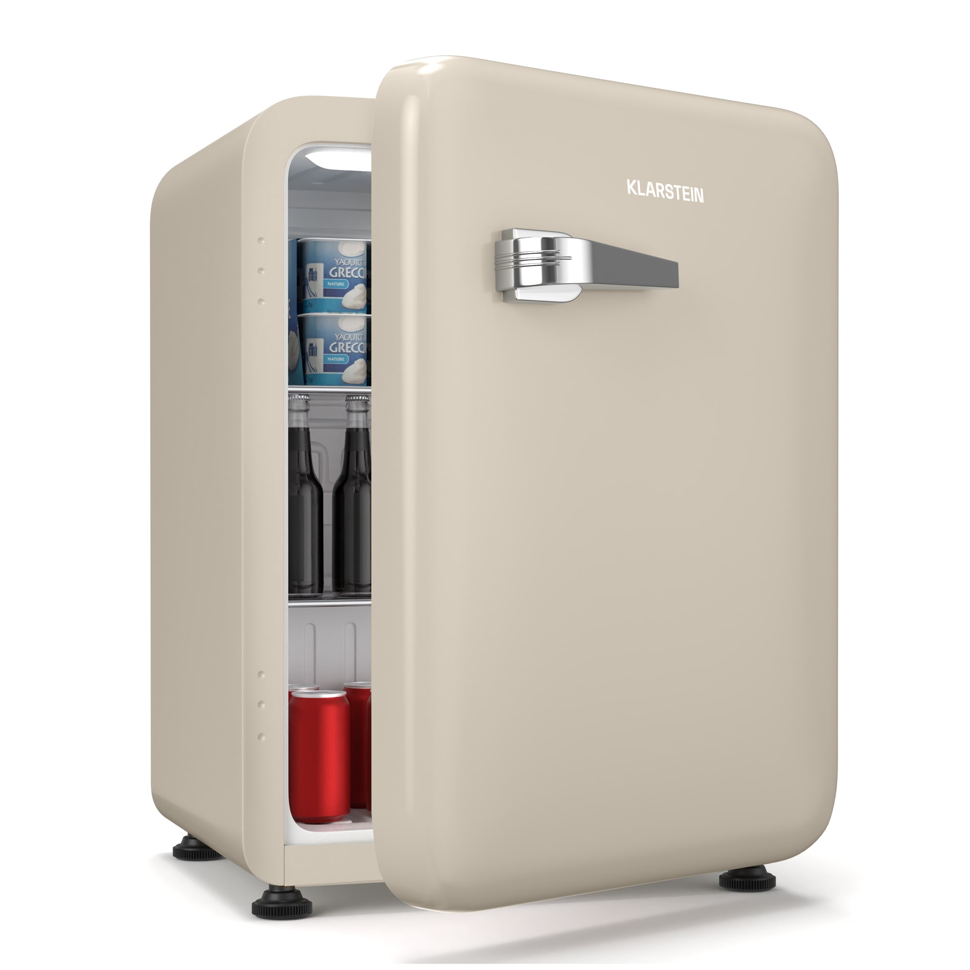 Klarstein Mini hladnjak Audrey Evo, 68 l, retro dizajn, tiho, kompaktan, 3 boje