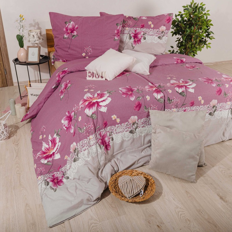 Posteljina od flanela Aida Pembe EMI