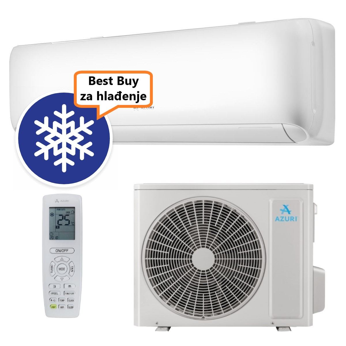 Azuri Klima Uređaj 4,6Kw Azi-Wn50Va